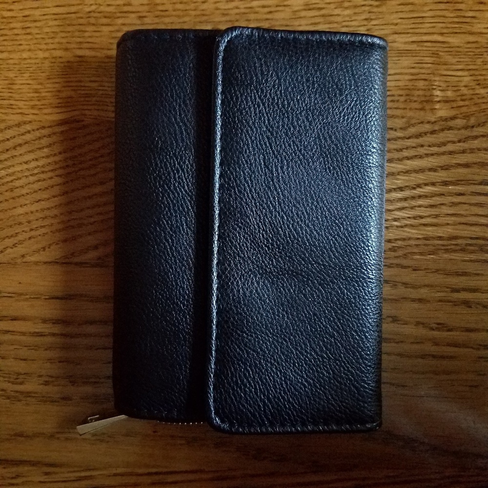 Simple Black Faux Leather Wallet